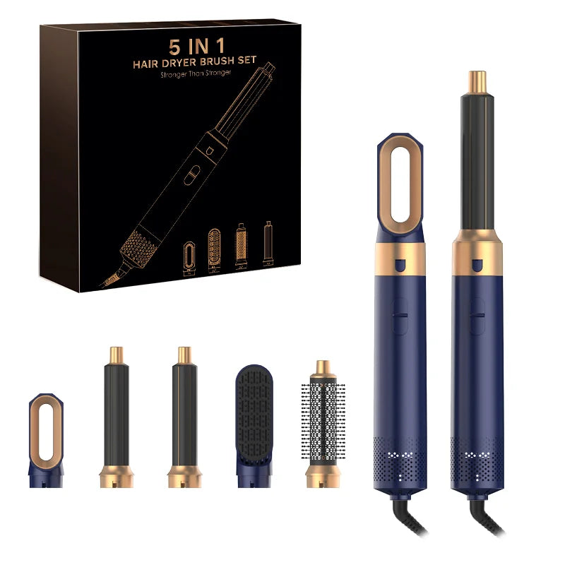 Nouvel ensemble 5-en-1 : sèche-cheveux, peigne chauffant, fer à friser professionnel, lisseur, outil de coiffage pour sèche-cheveux Dyson Airwrap