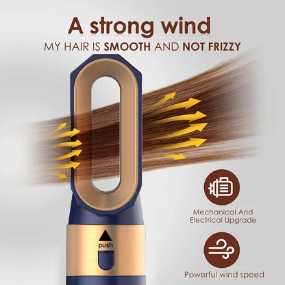 Nouvel ensemble 5-en-1 : sèche-cheveux, peigne chauffant, fer à friser professionnel, lisseur, outil de coiffage pour sèche-cheveux Dyson Airwrap